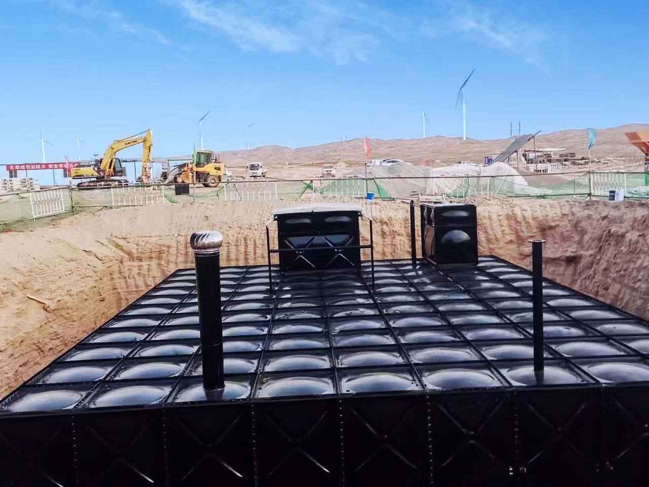 甘肅某鎮(zhèn)地埋消防水箱